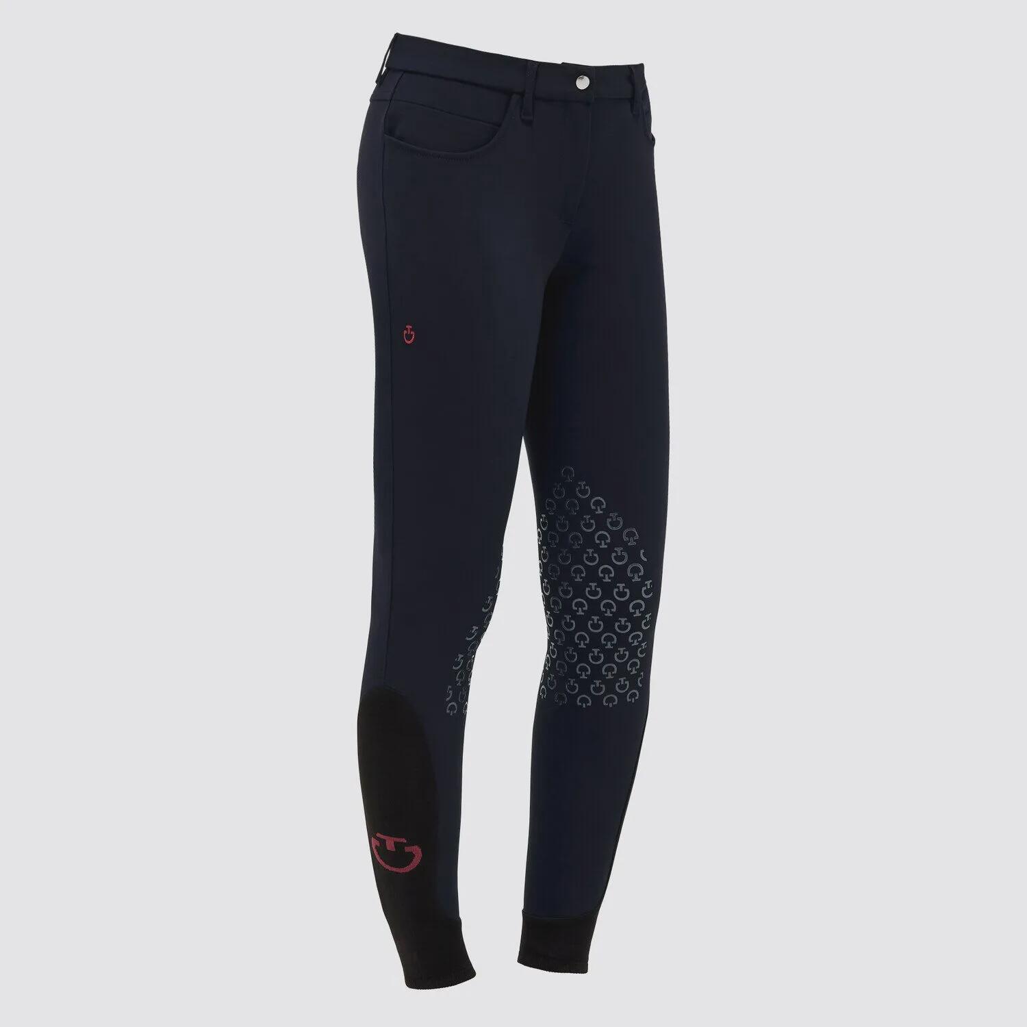CAVALLERIA TOSCANA Cavalleria Toscana Dames Classic Knee Grip Rijbroek Blauw