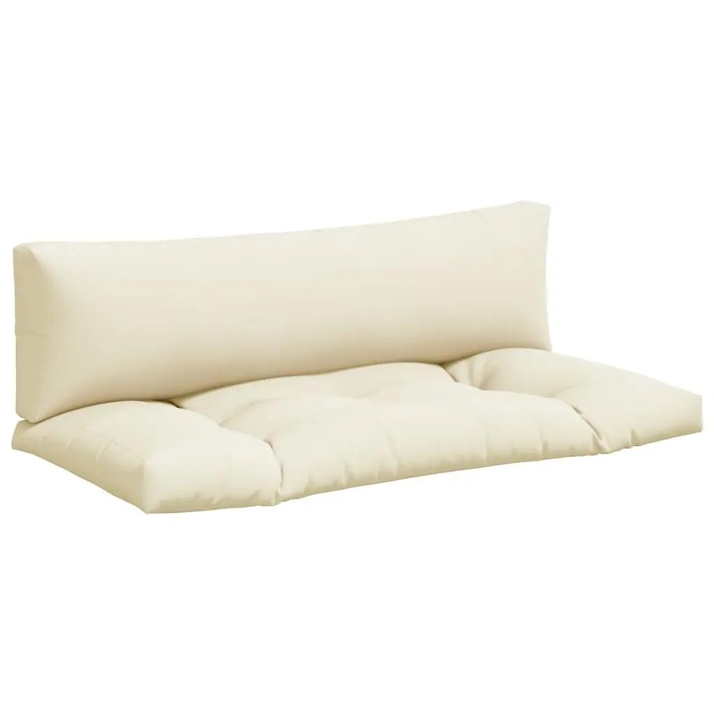 Coussins de palette vidaxl 2 st tissu crème -colored 2/3