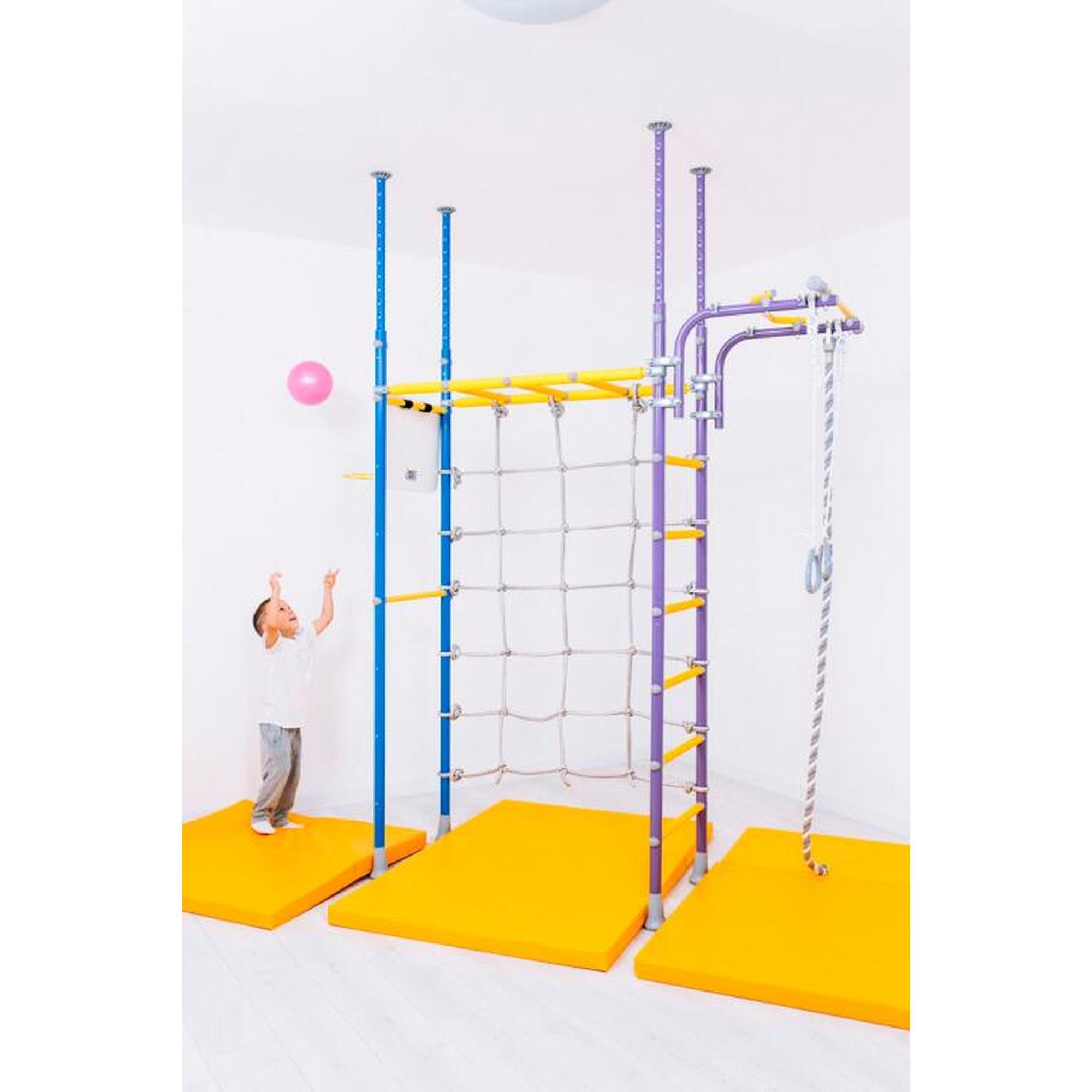 Copii Fitness Spalier Gimnastică Scară Suedeză Pegas Violet Metal Set