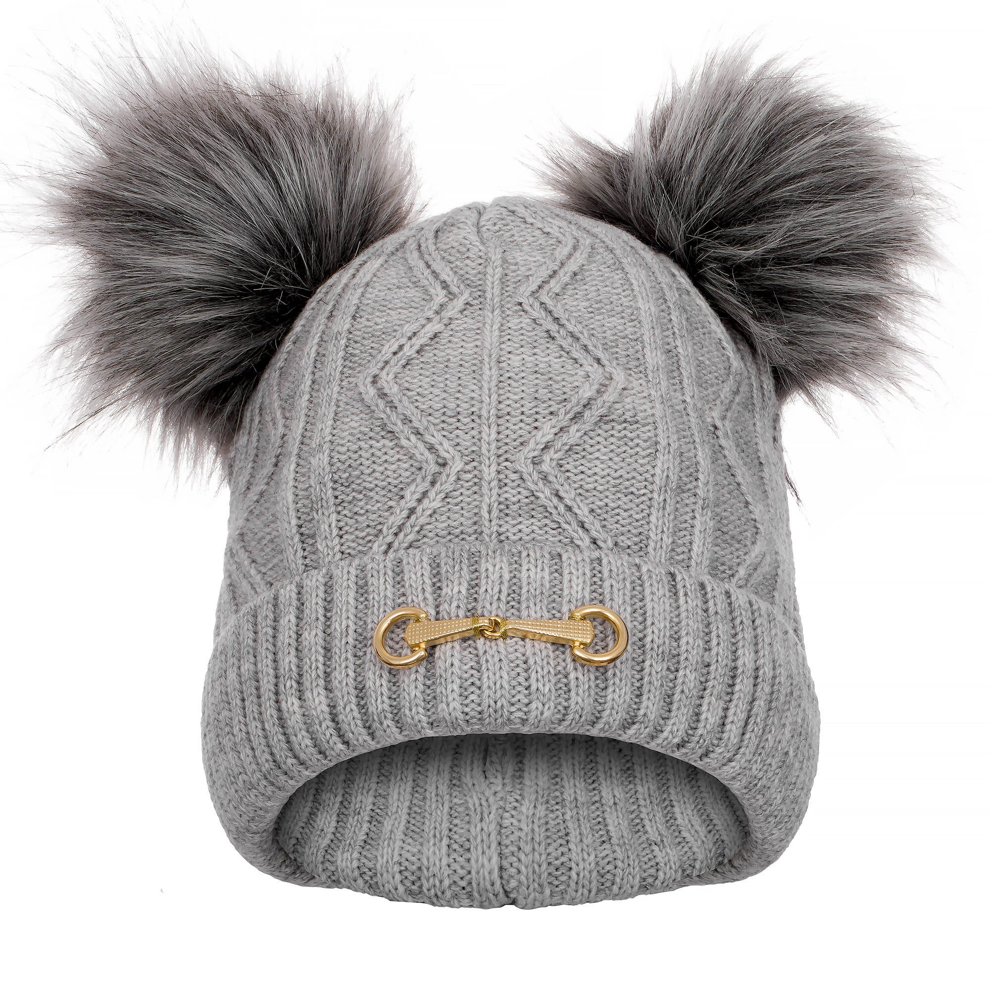 EQUESTRIAN QUEEN Wintermütze mit zwei Bommeln EQUESTRIAN QUEEN Ayla 24AW