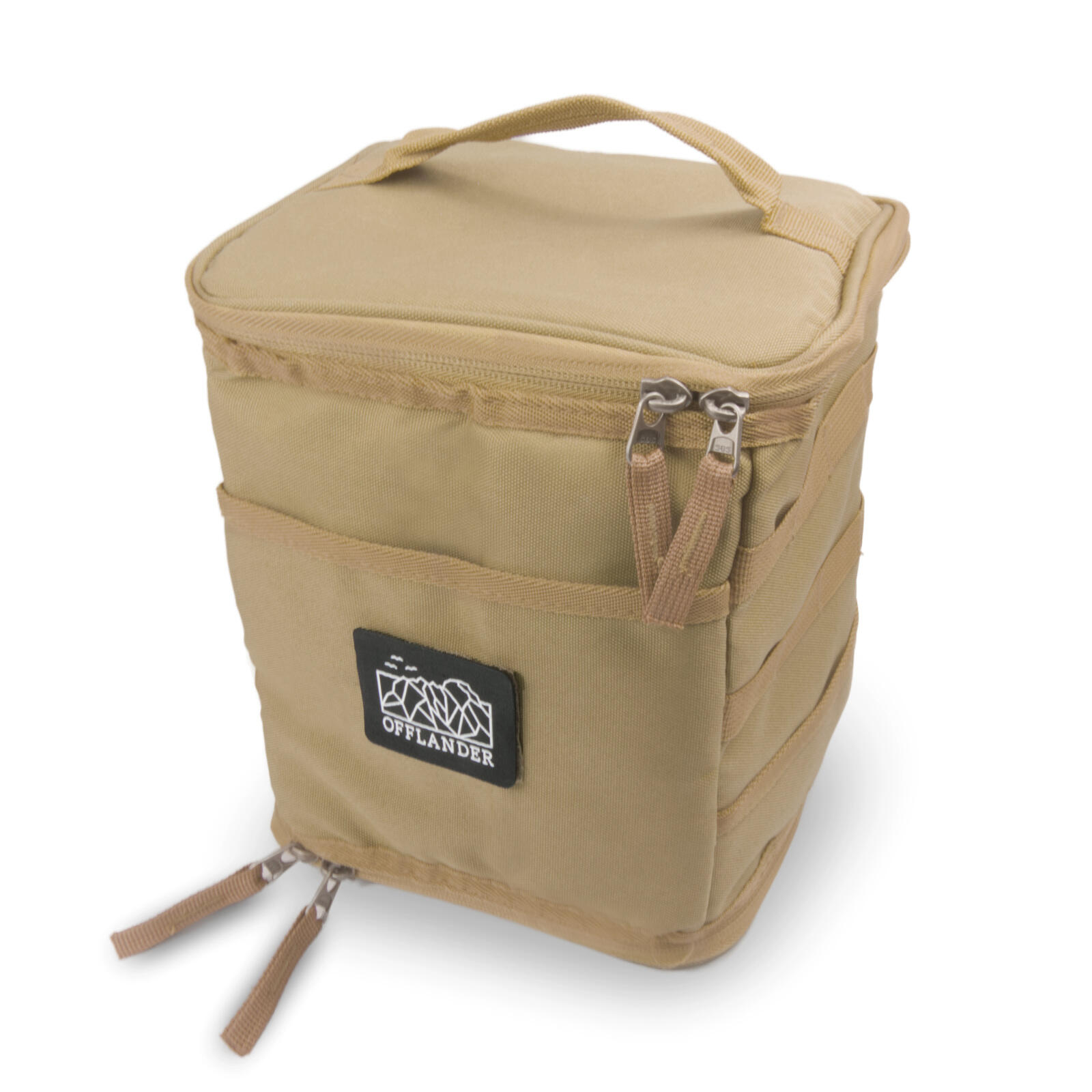 Torba Kempingowa OFFLANDER 10L Khaki Pionowa 3/4