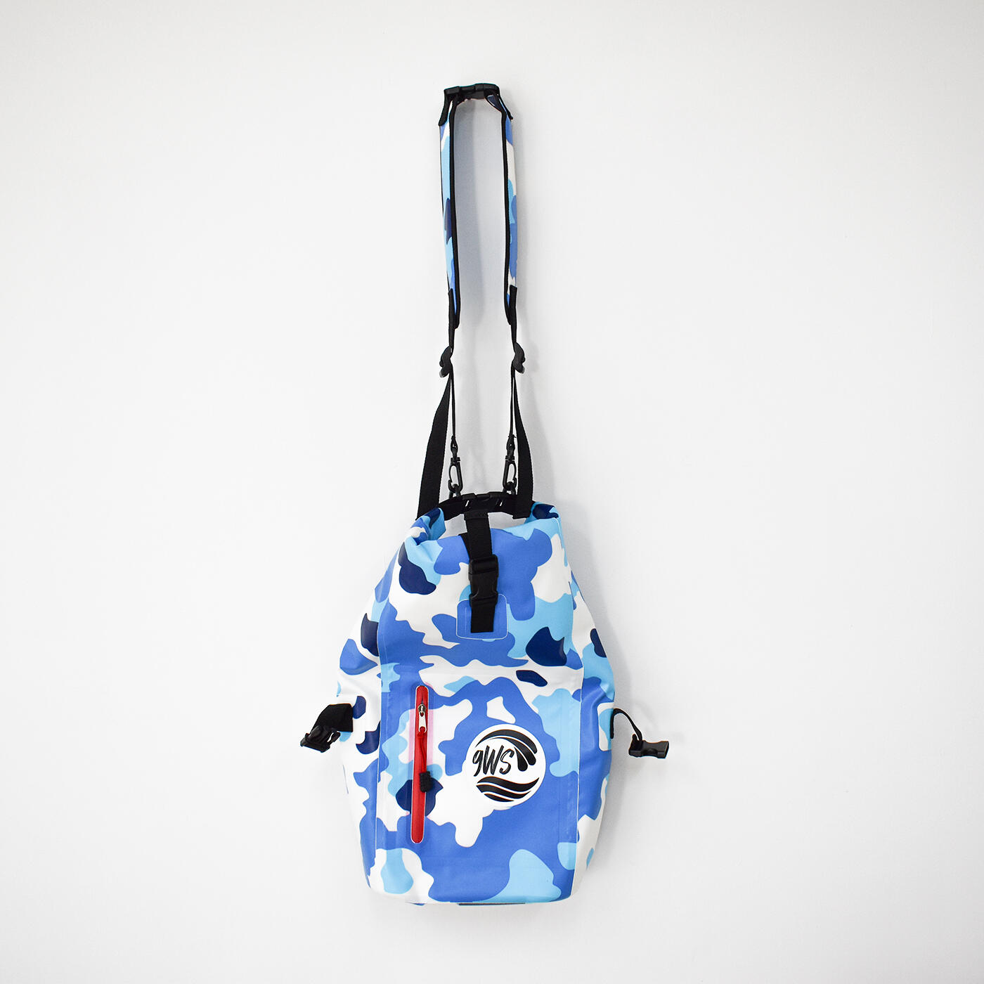 Zaino impermeabile 25l blu mimetico 2/7