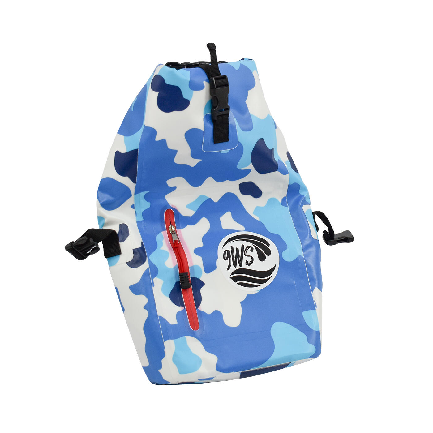 Mochila impermeável 25l azul camuflada