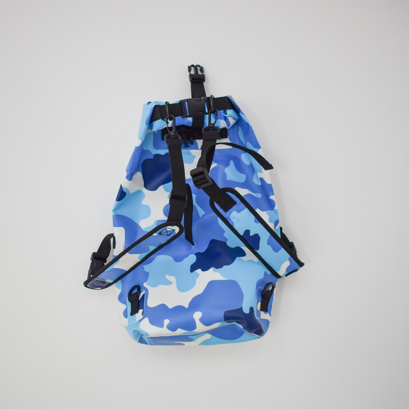Zaino impermeabile 25l blu mimetico 3/7