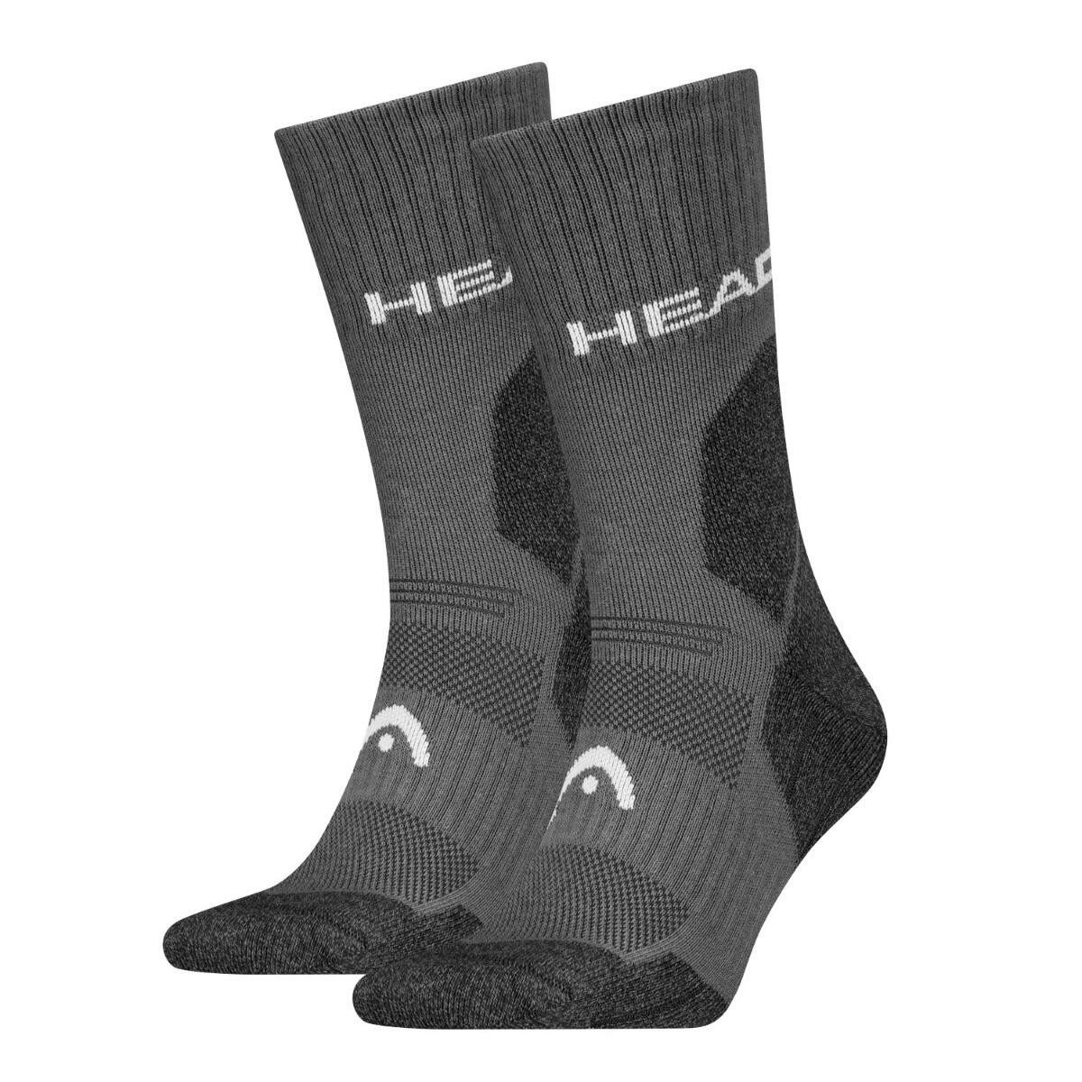Chaussettes randonnée tous climats randonnée Crew 6 paires Gris 2/4
