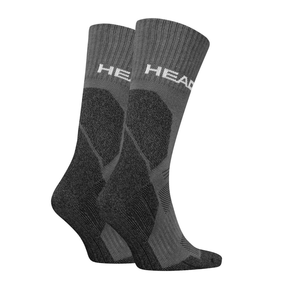 Chaussettes randonnée tous climats randonnée Crew 6 paires Gris 3/4