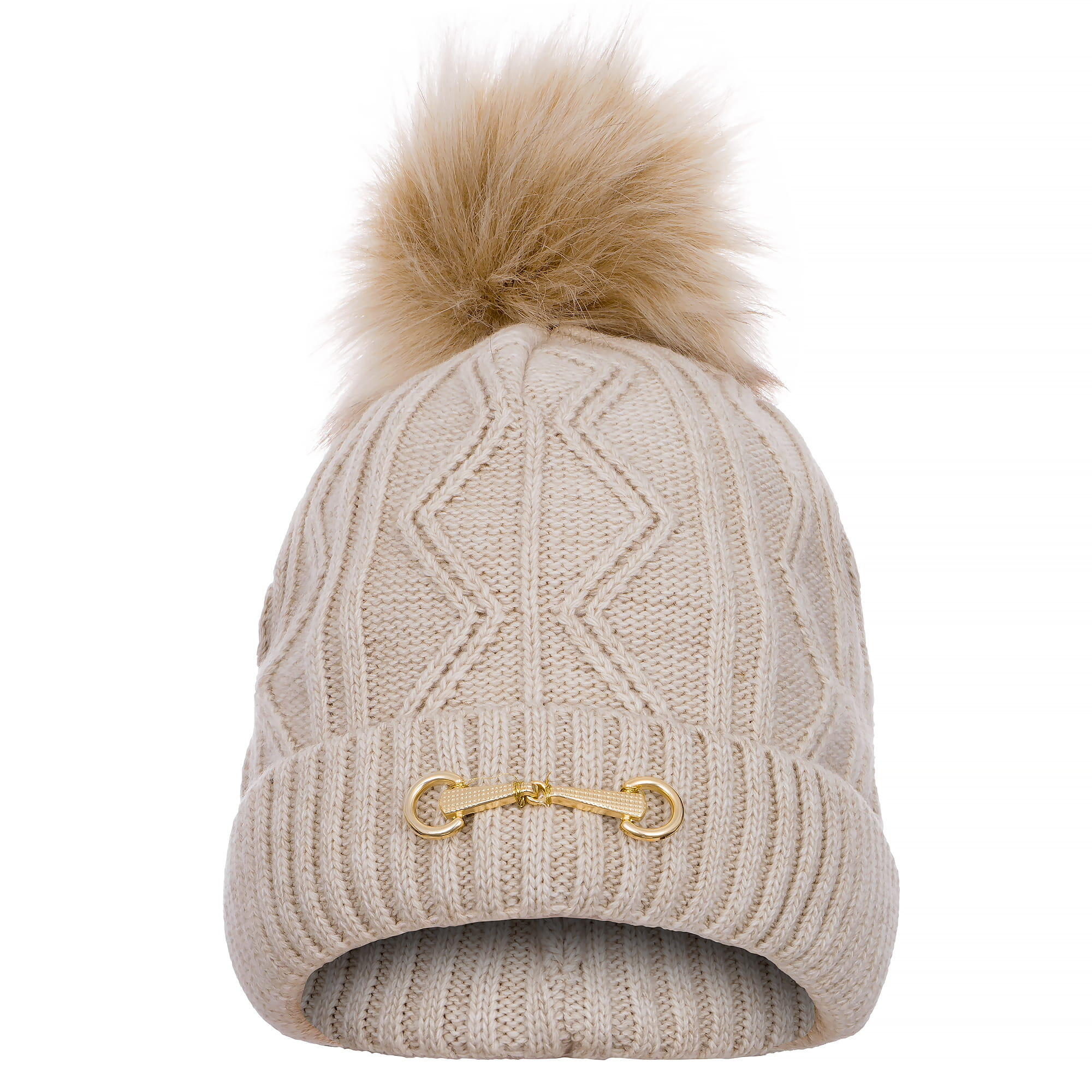 Czapka zimowa Equestrian Queen Eden 24AW damska z pomponem
