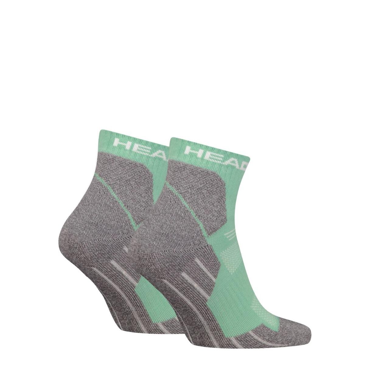 Wandersocken für alle Klimazonen, Hiking Viertel Socken, 6 Paar, Hellgrün 3/4