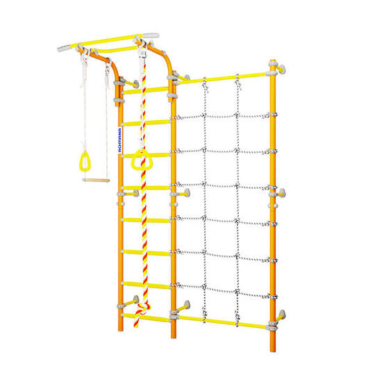 Next 3 Indoor Sprossenwand mit Kletternetz