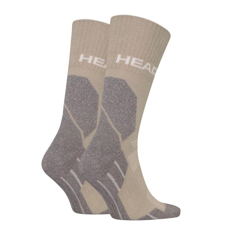 Chaussettes randonnée tous climats randonnée Crew 6 paires Taupe