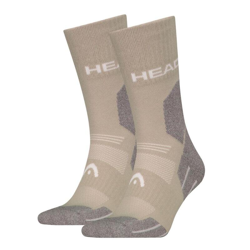 Chaussettes randonnée tous climats randonnée Crew 6 paires Taupe