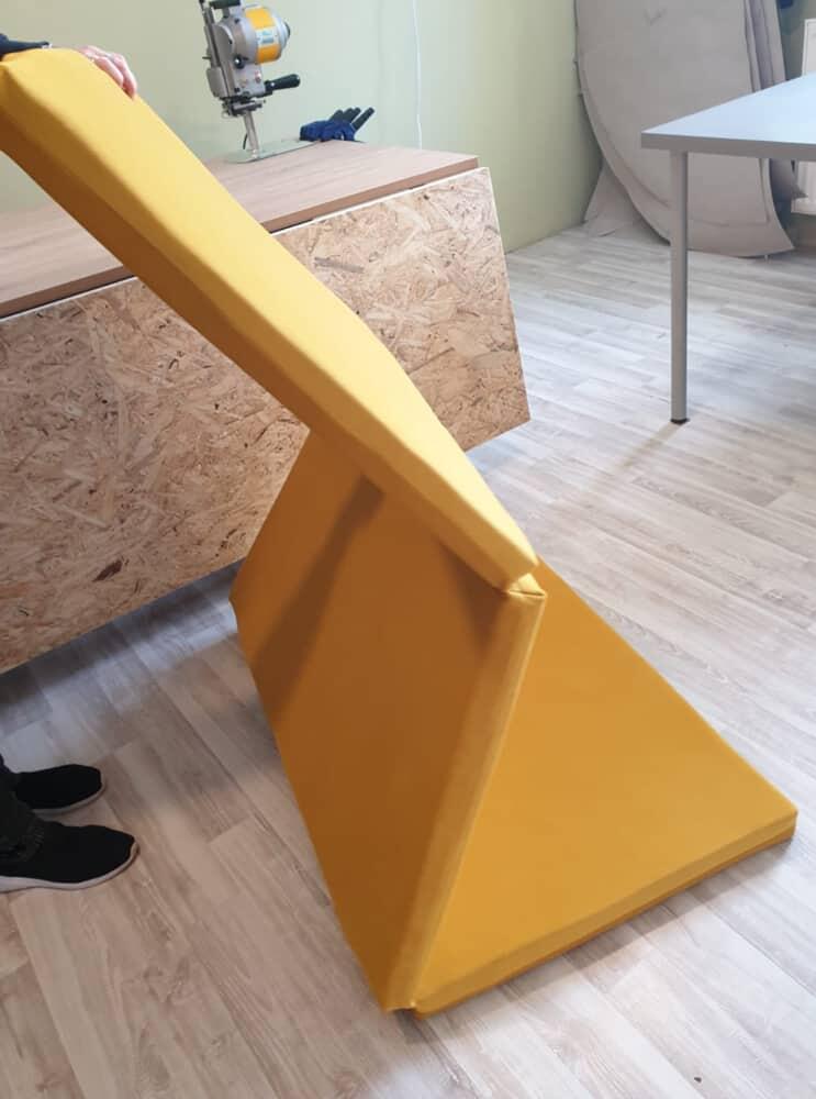 Materac 180X100X5 Welurowy Jasnozielony 4/5