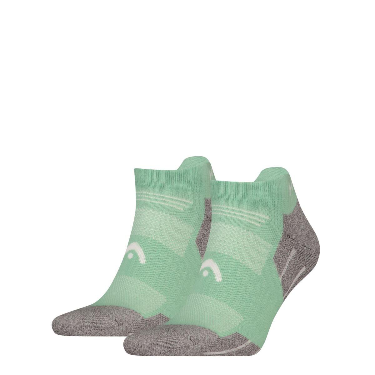 Chaussettes randonnée sneaker de randonnée tous climats 6 paires Vert Clair 2/4