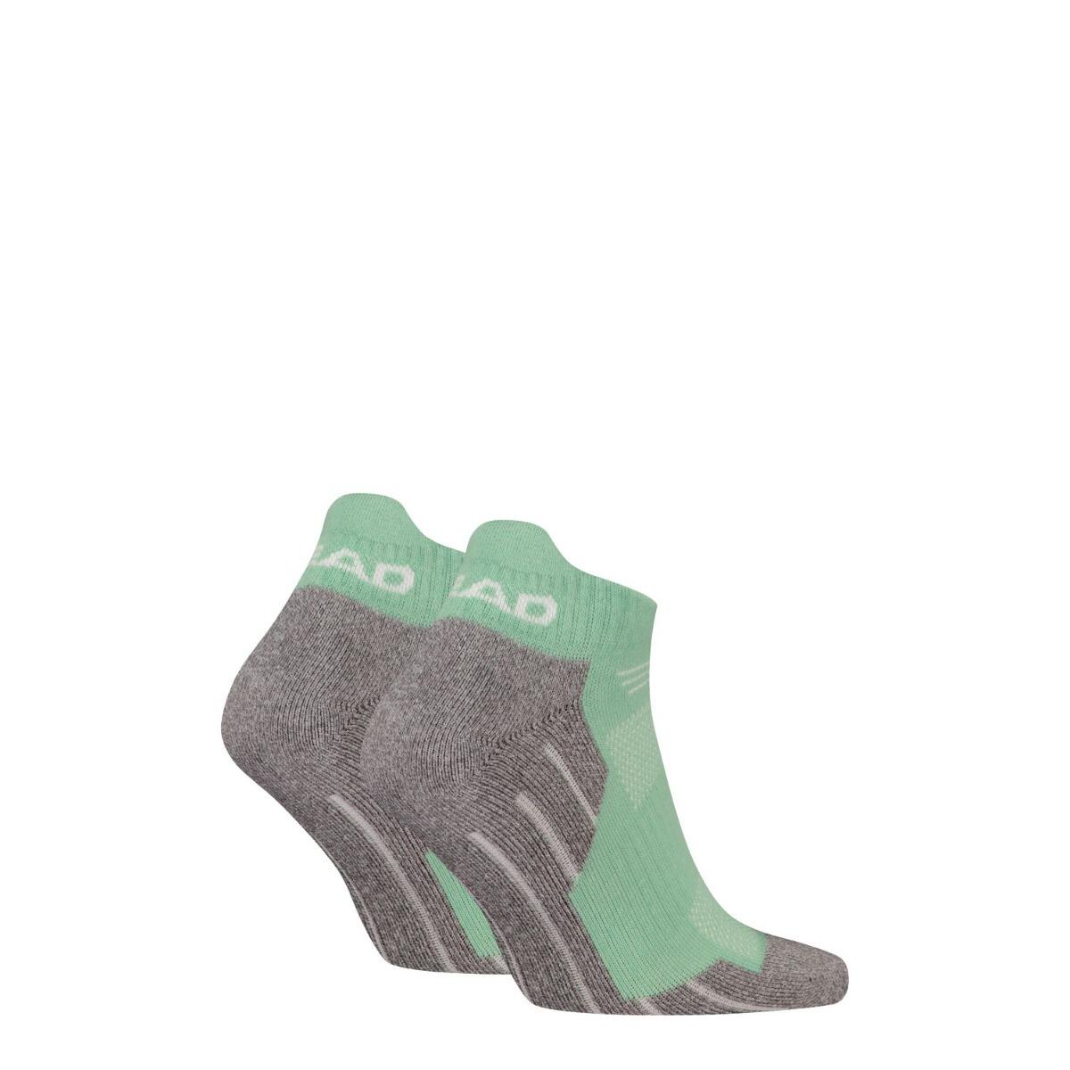 Chaussettes randonnée sneaker de randonnée tous climats 6 paires Vert Clair 3/4