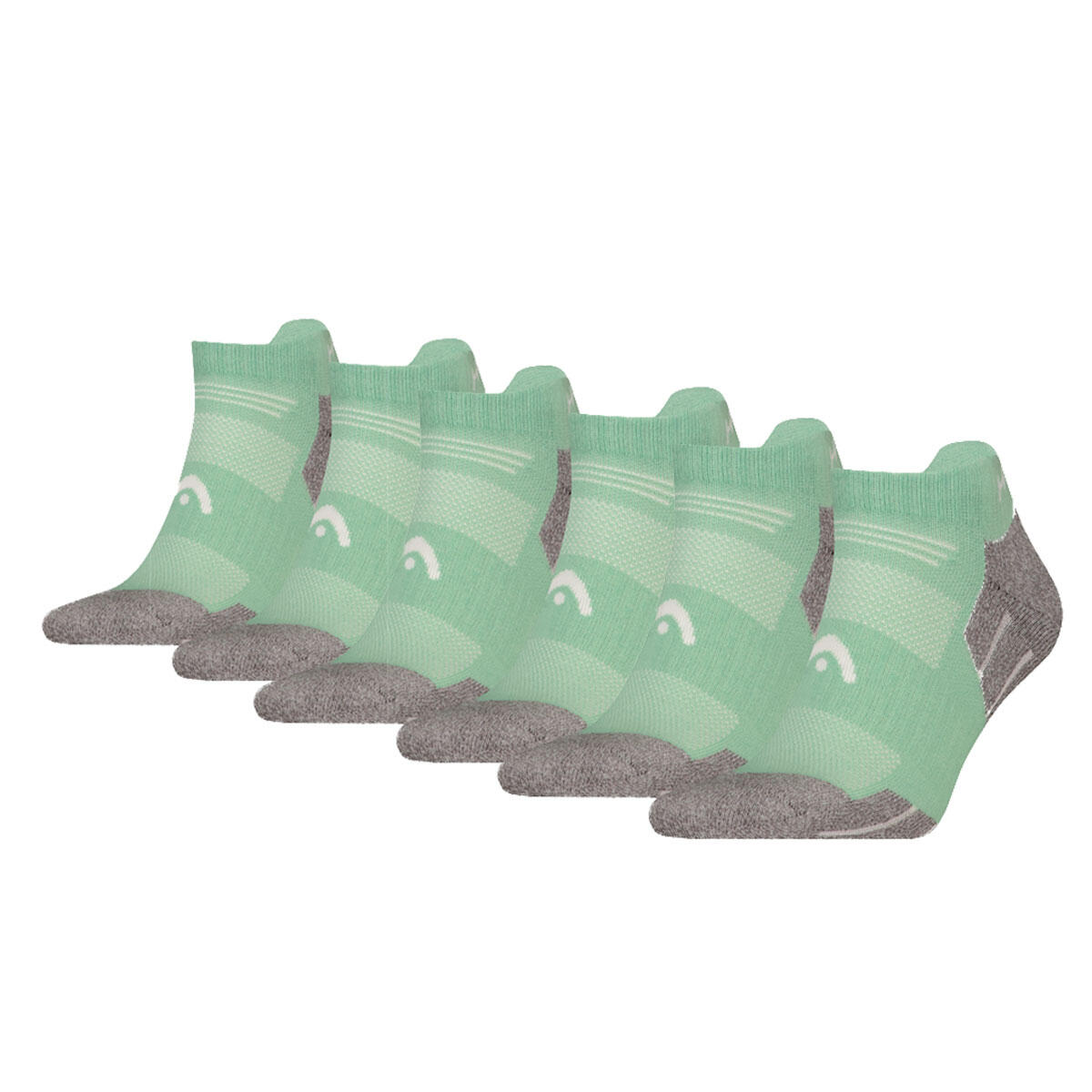 Head - Chaussettes Randonnée Sneaker De Randonnée Tous Climats 6 Paires Vert Clair - Chaussettes - Vert - 43/46 - Decathlon