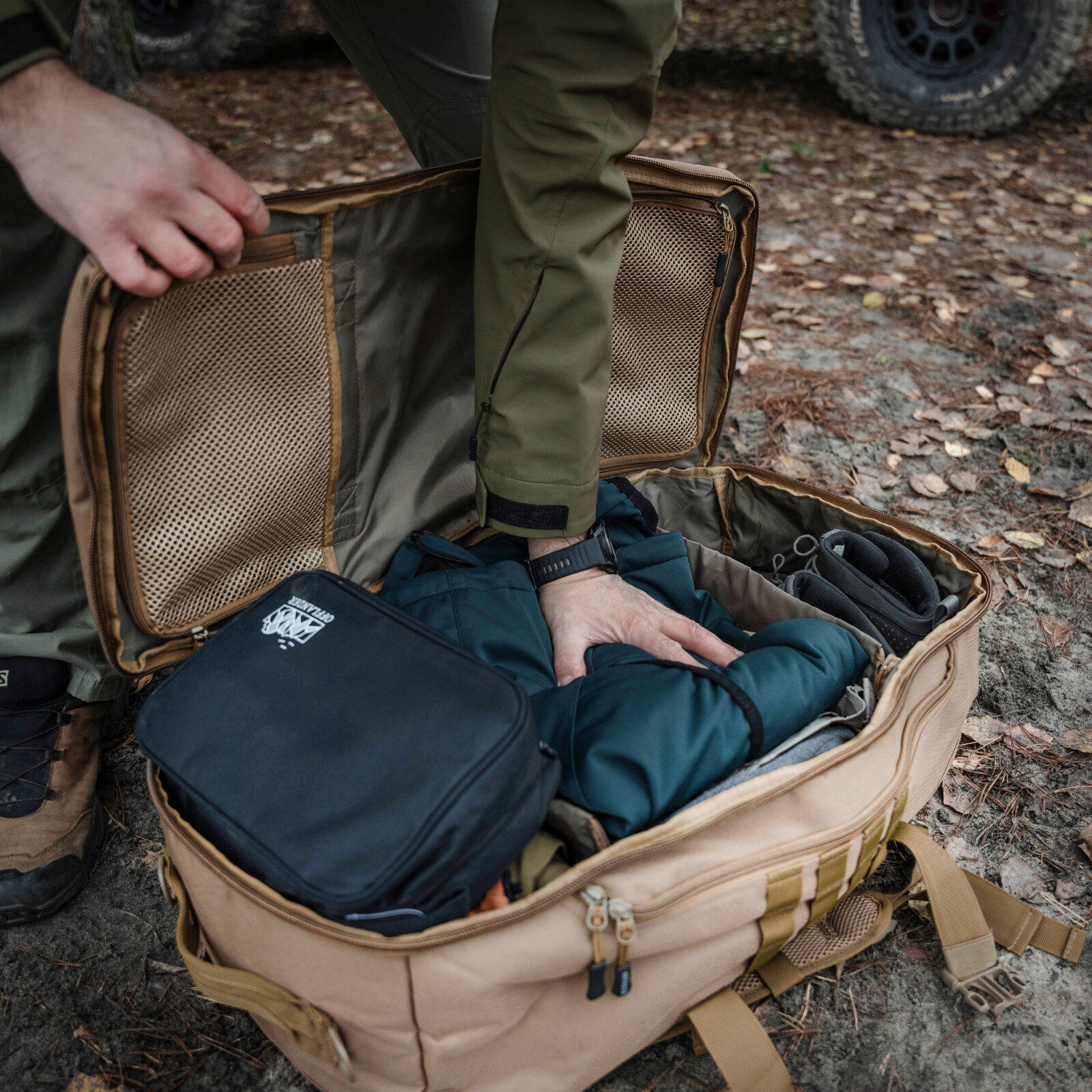 Torba Podróżna Plecak 3w1 Offlandera 54L Khaki 4/4