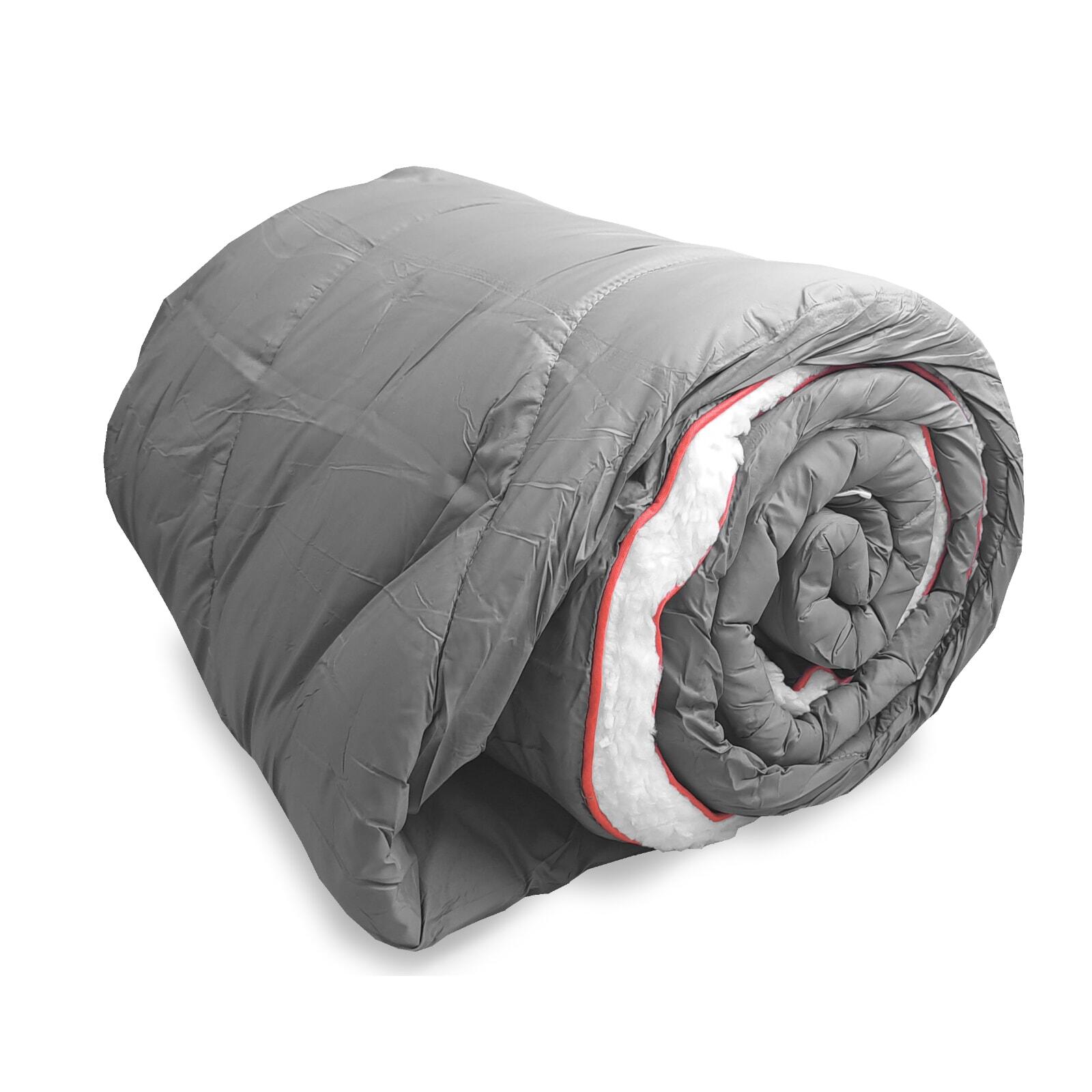 Miękki Koc Kempingowy OFFLANDER 200x140 cm szary