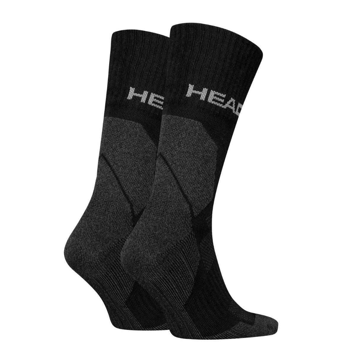 Chaussettes randonnée tous climats randonnée Crew 6 paires Noir 3/4