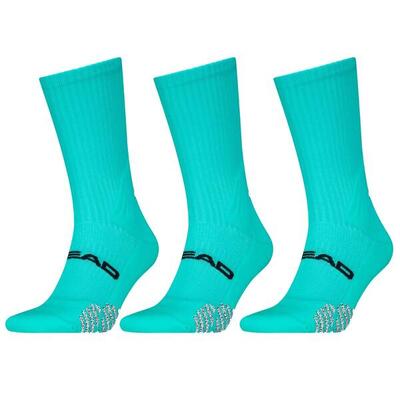 Padel sokken crew 3-pack aqua