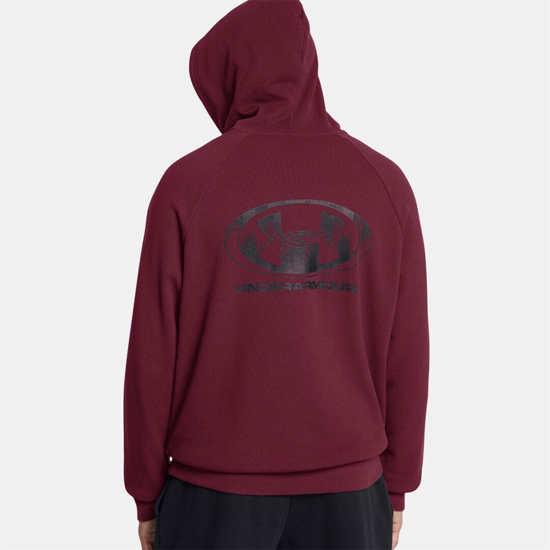 Moletom com Capuz UA Rival Fleece Under Armour Bordô 4/5