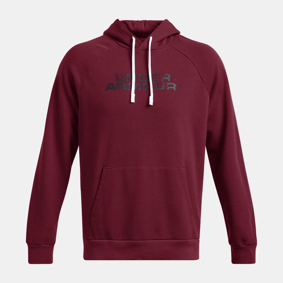 Under Armour - Sweat À Capuche Molletonné Ua Rival Fleece Under Armour Bordeaux - Sweat-shirt - Rouge - S - Decathlon
