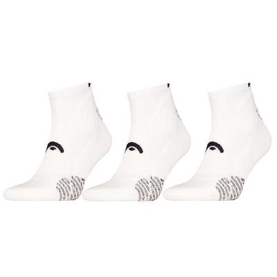 Padel sokken quarter 3-pack wit