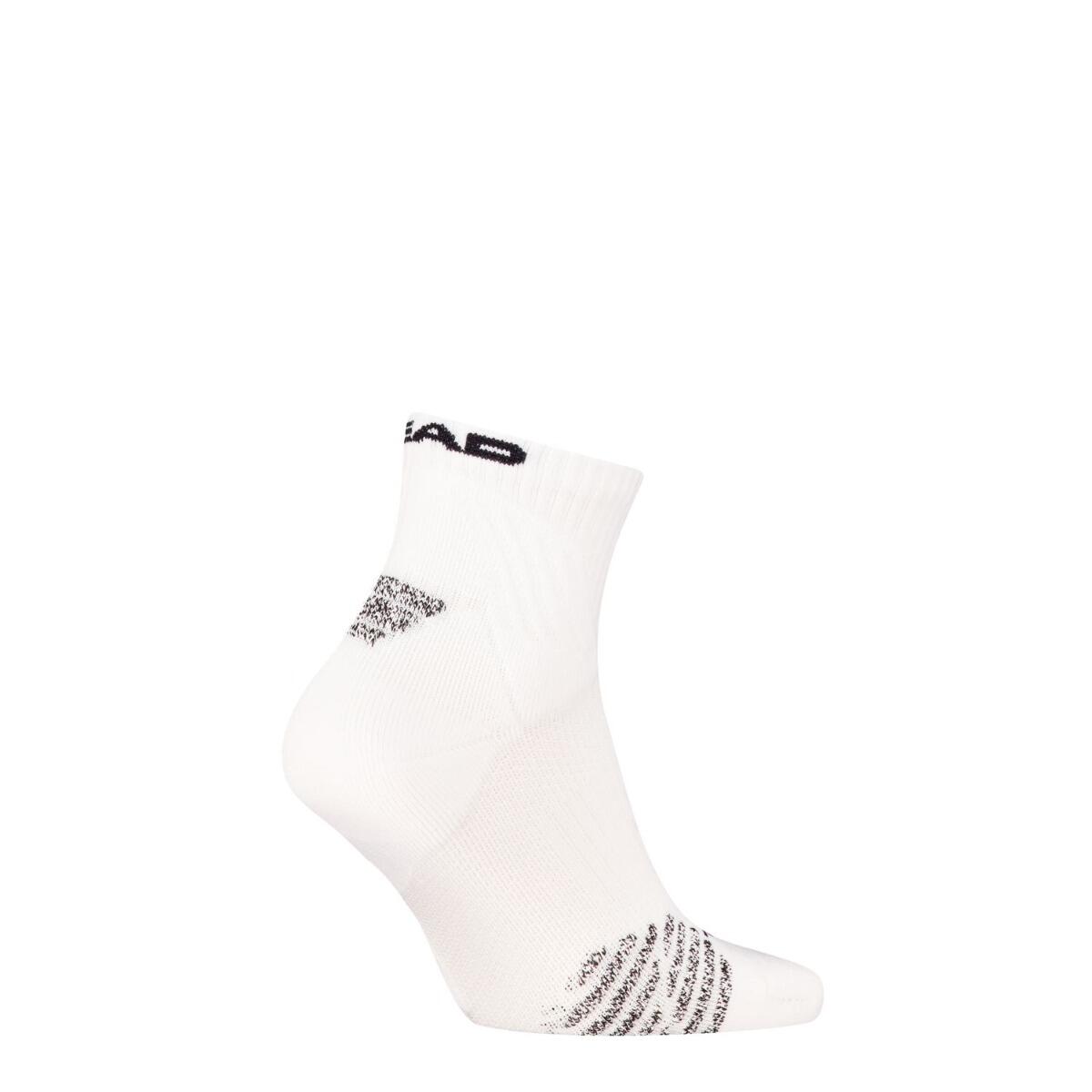 Padel Sokken Quarter 3-pack Wit 3/4