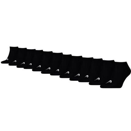 Sneakersocken Training 12 Paar Schwarz