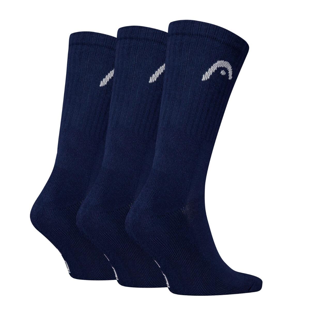 Chaussettes de sport entraînement 12 paires Marine 3/4