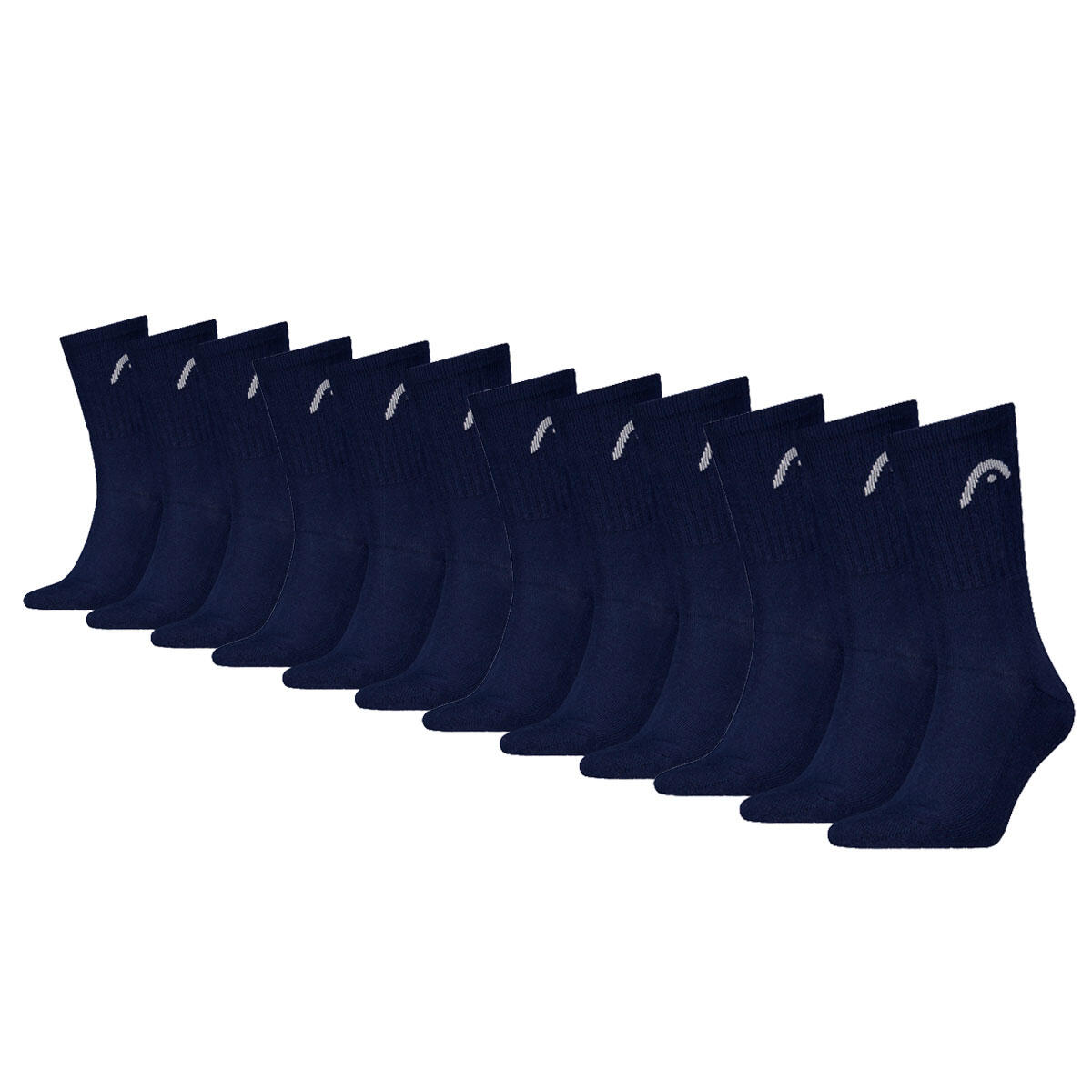 Head - Chaussettes De Sport Entraînement 12 Paires Marine - Chaussettes - Bleu - 39/42 - Decathlon