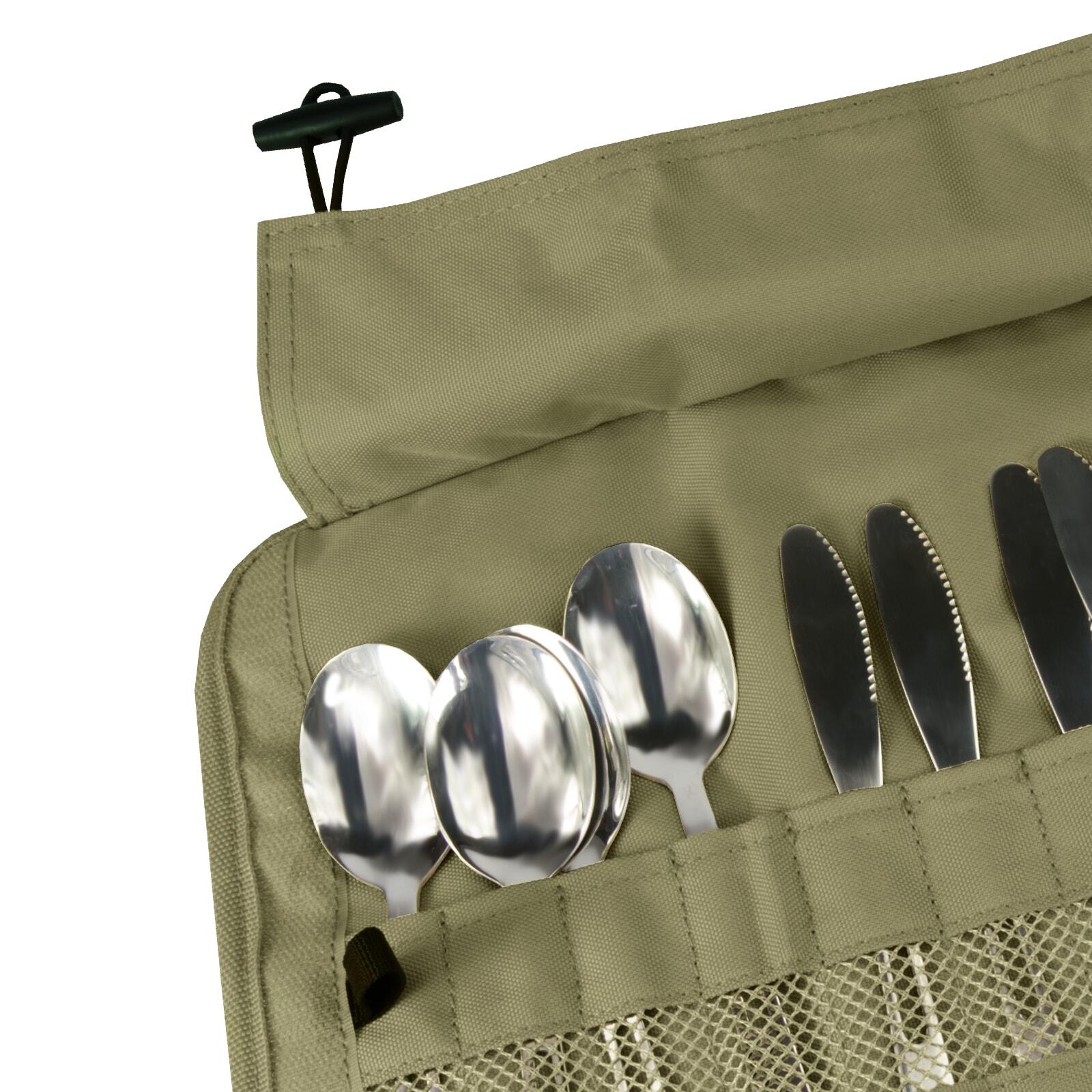 Zestaw sztućców turystycznych OFFLANDER w etui 3/4
