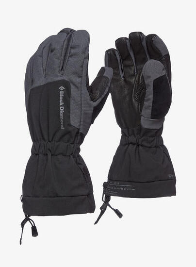 Gants ski Black Diamond Glissade L noirs BD.dry Thinsulate 100 g cuir chèvre
