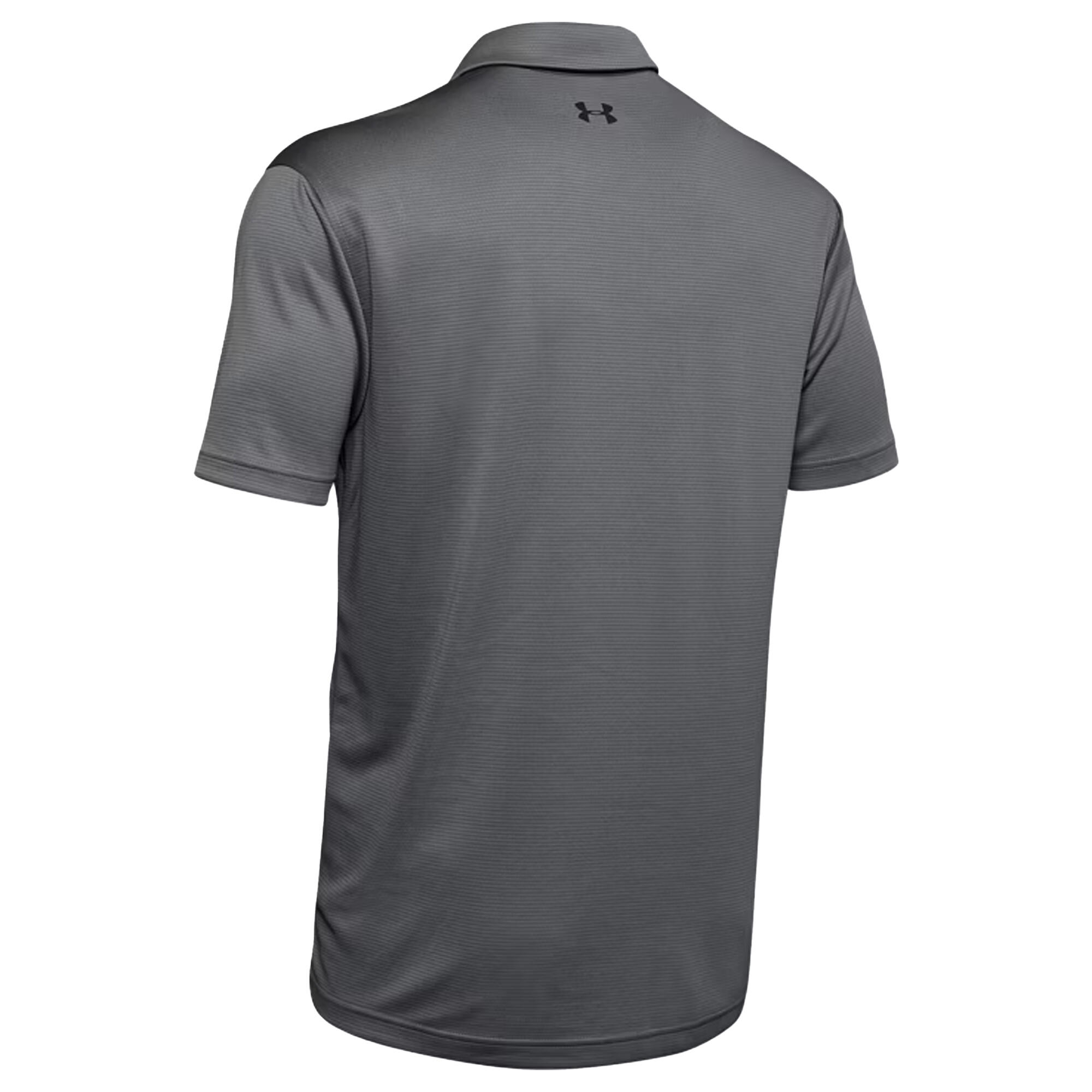 Maglietta Polo Uomo Under Armour Tech Grafite Nero 2/4