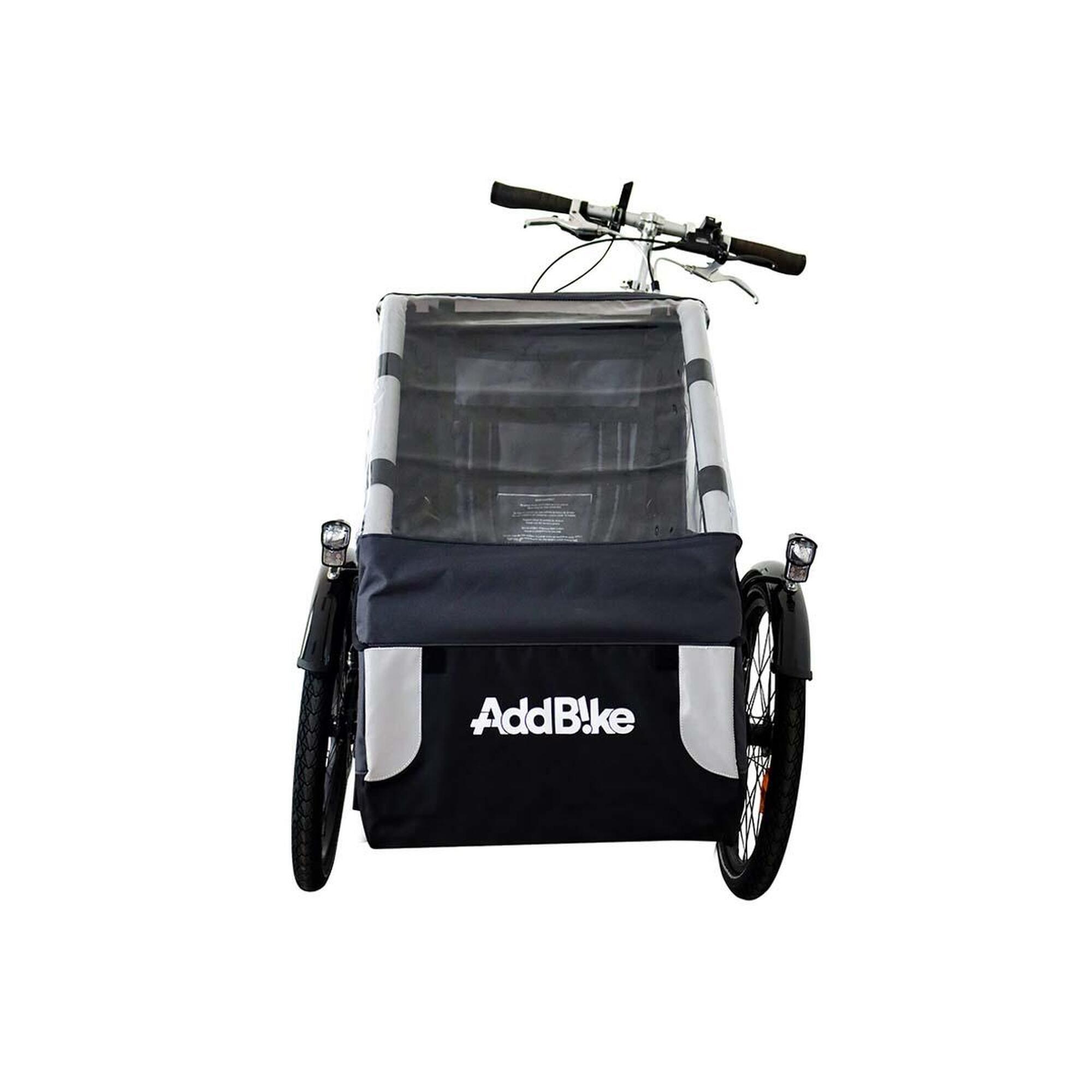 Addbike - Kit Remorque Vélo - Transport Enfant - Vélo Cargo - Gris|noir - Taille Unique - Decathlon