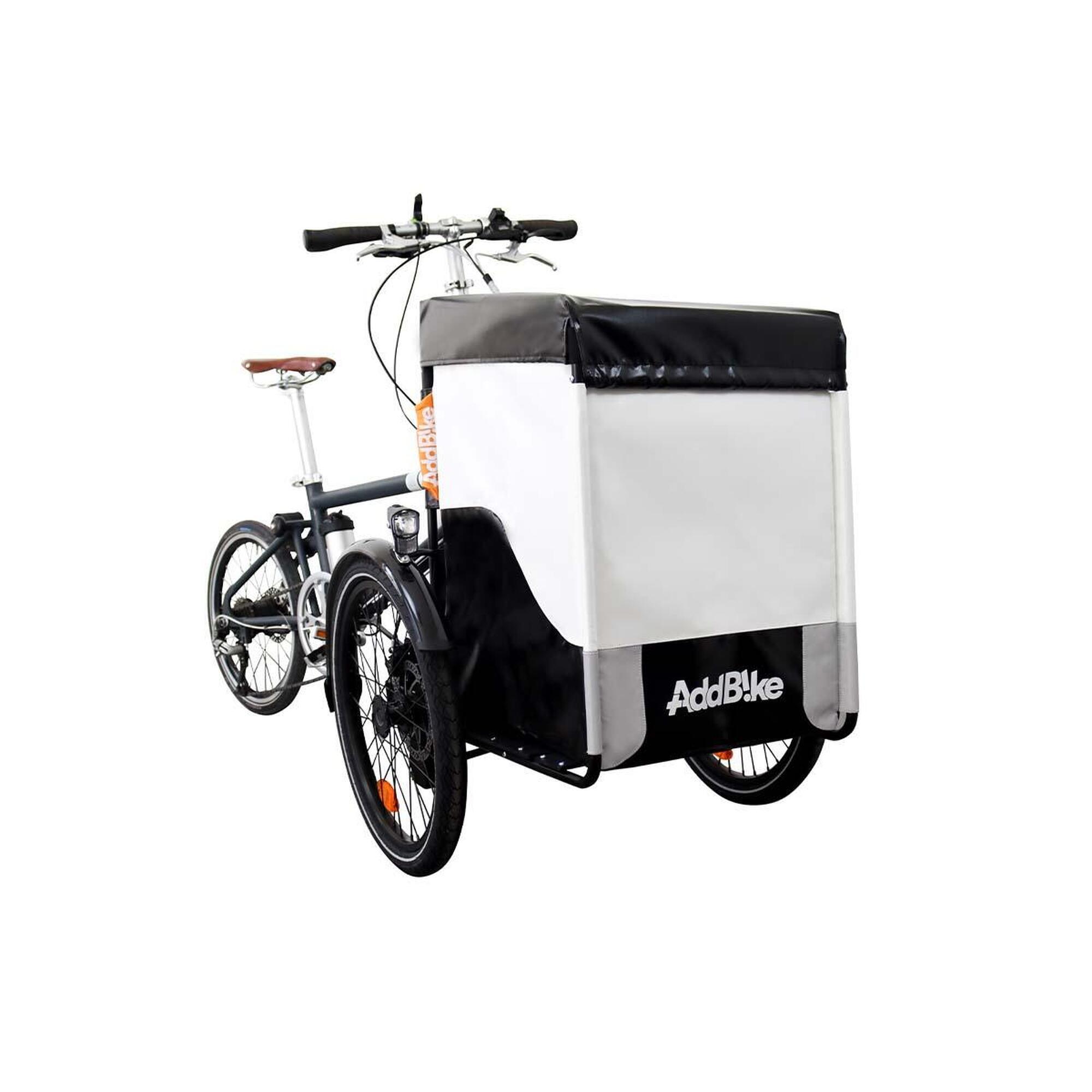 Addbike - Transport De Charges À Vélo - Box Kit - Remorque À Vélo - Blanc - Taille Unique - Decathlon