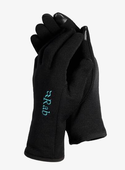 Guanti trekking donna Rab Power Stretch Contact Women nero L