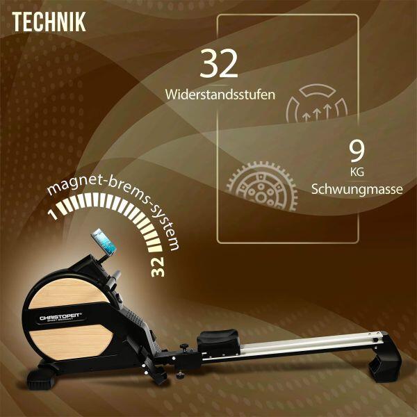 Wioślarz domowy elektromagnetyczny Christopeit Vico 7/7