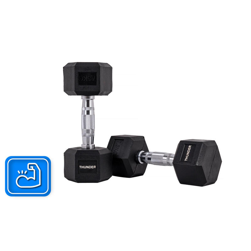 Hexagonální činka Thunder HEX 7,5 kg