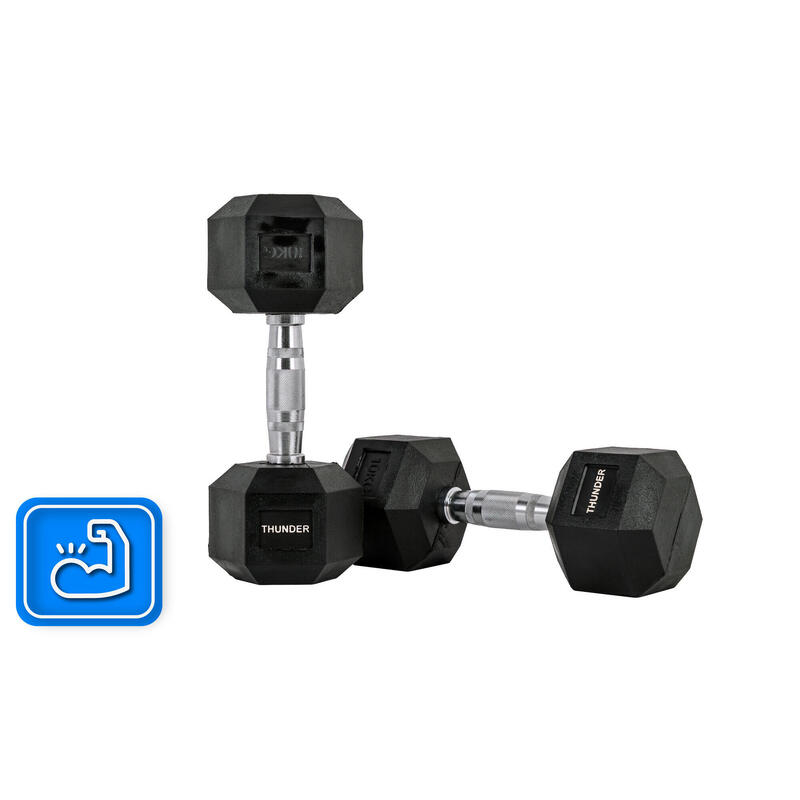 Hexagonální činka Thunder HEX 10 kg