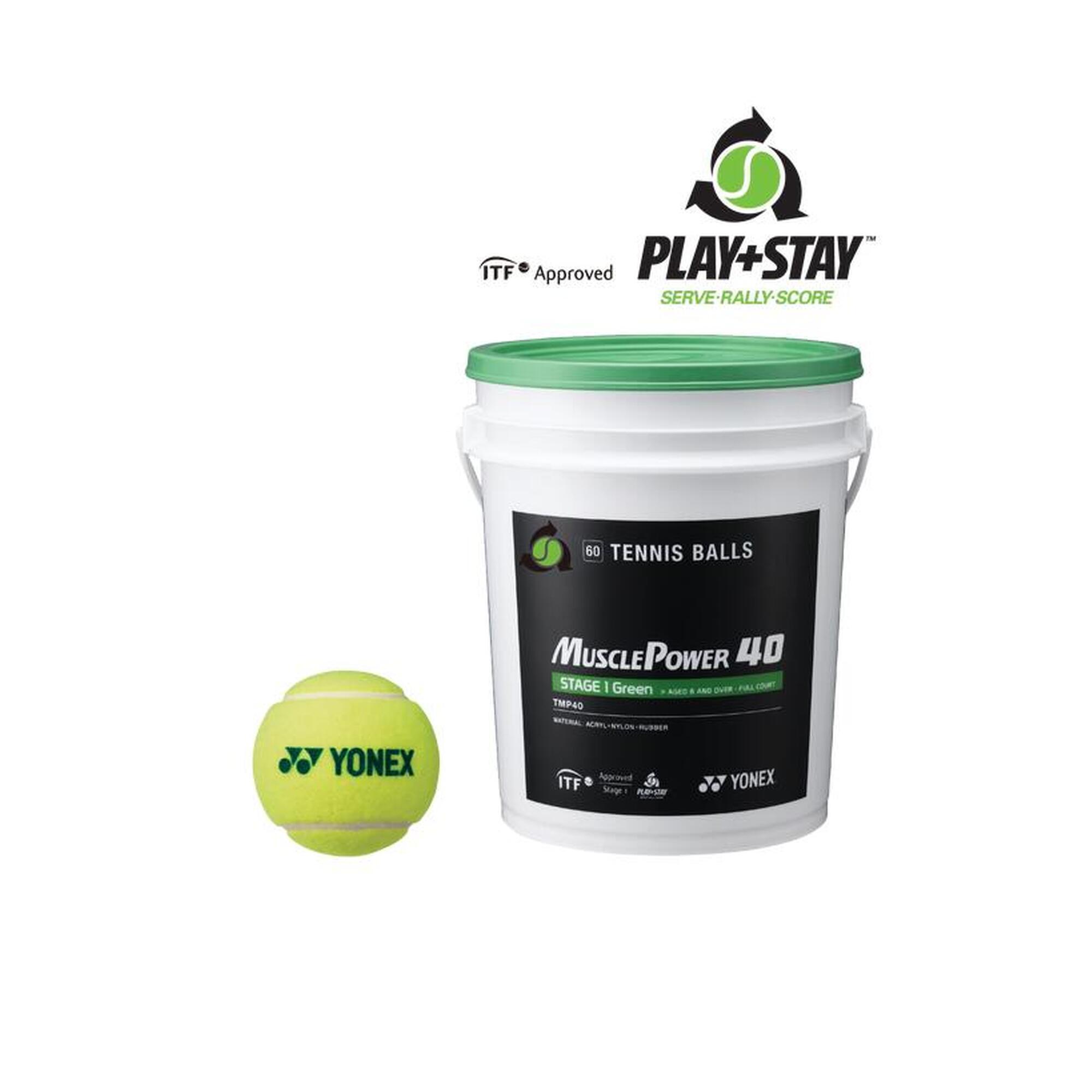 Baril balles tennis Yonex TMP-40 (x60)