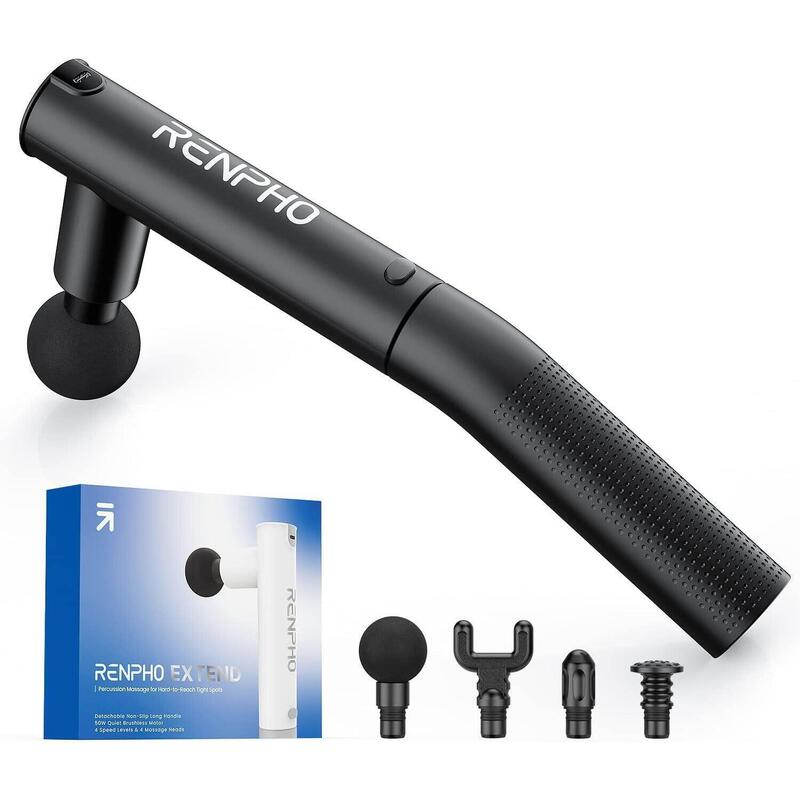 Pistolet de massage RENPHO Extend C004 -  4 têtes de massage