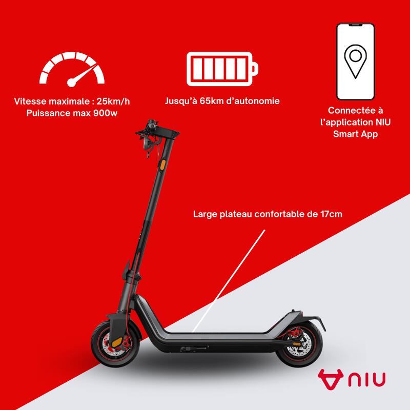Trottinette électrique KQi3 Max | Gris Sidéral | léger