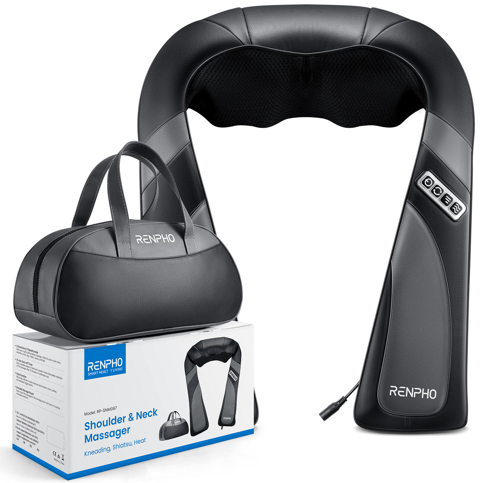 Masseur cervical RENPHO U-Neck Go SNM067 - Massage Shiatsu chauffant 2/7