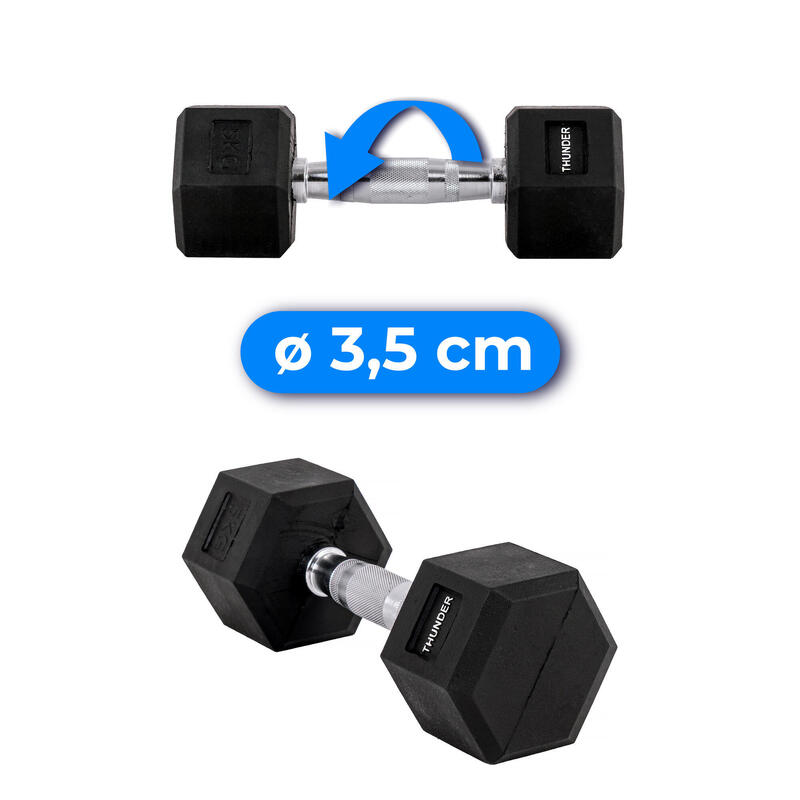 Hexagonální činka Thunder HEX 5 kg