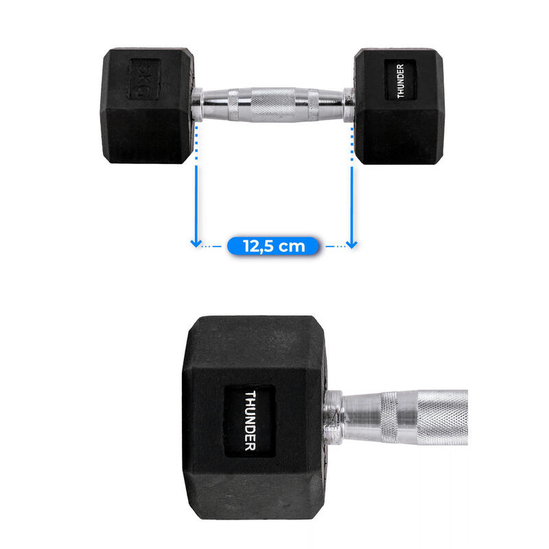 Hexagonální činka Thunder HEX 5 kg