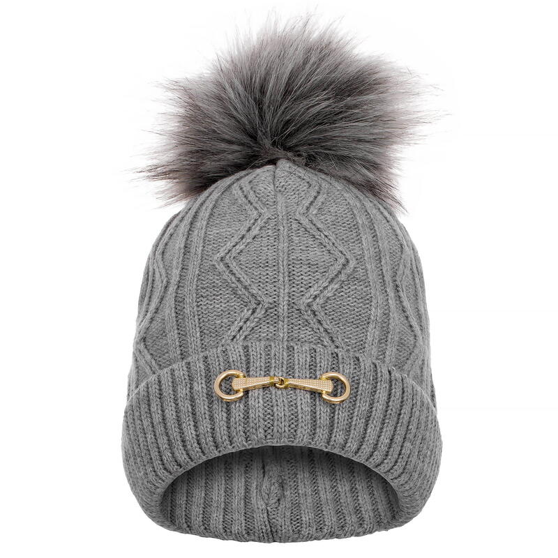 Czapka zimowa Equestrian Queen Eden 24AW damska z pomponem