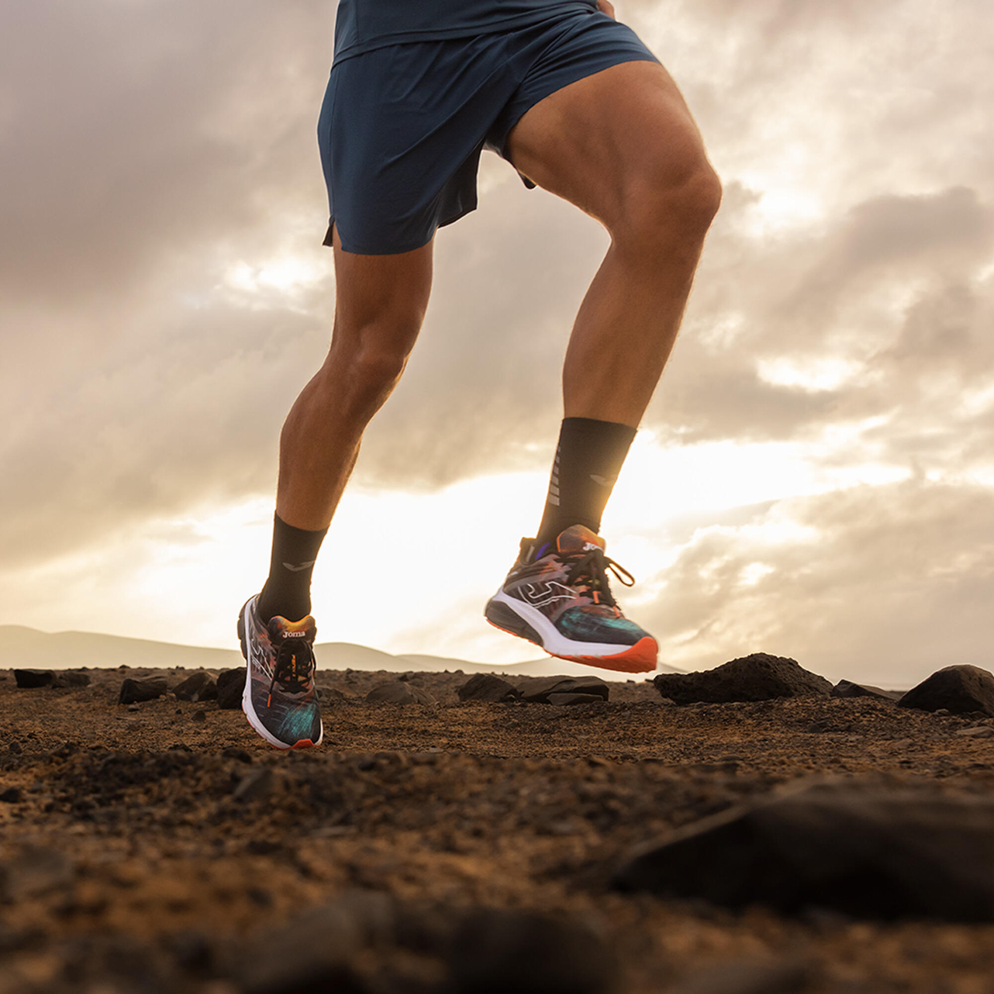 Short Running Homme Joma TRAIL Bleu 3/5