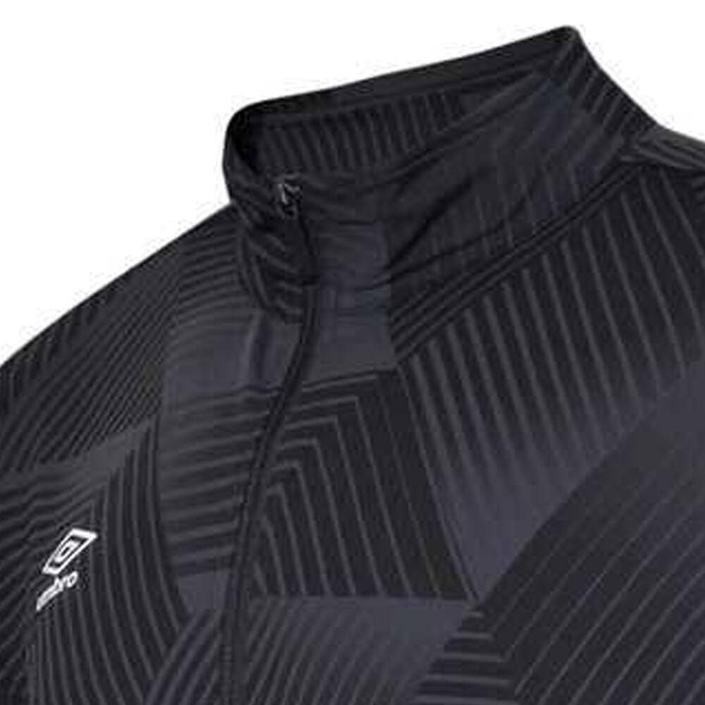 Top Allenamento Cerniera Ad Un Quarto Uomo Umbro Maxium Nero 2/3