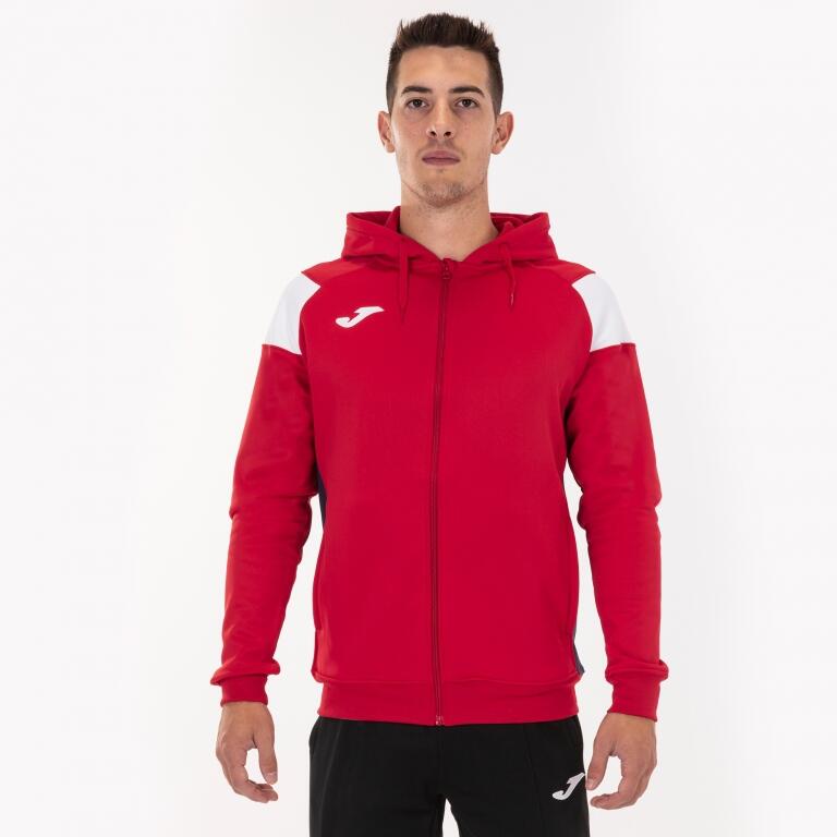 Casaco Com Capuz Futebol Homem Joma Crew III Vermelho 2/5