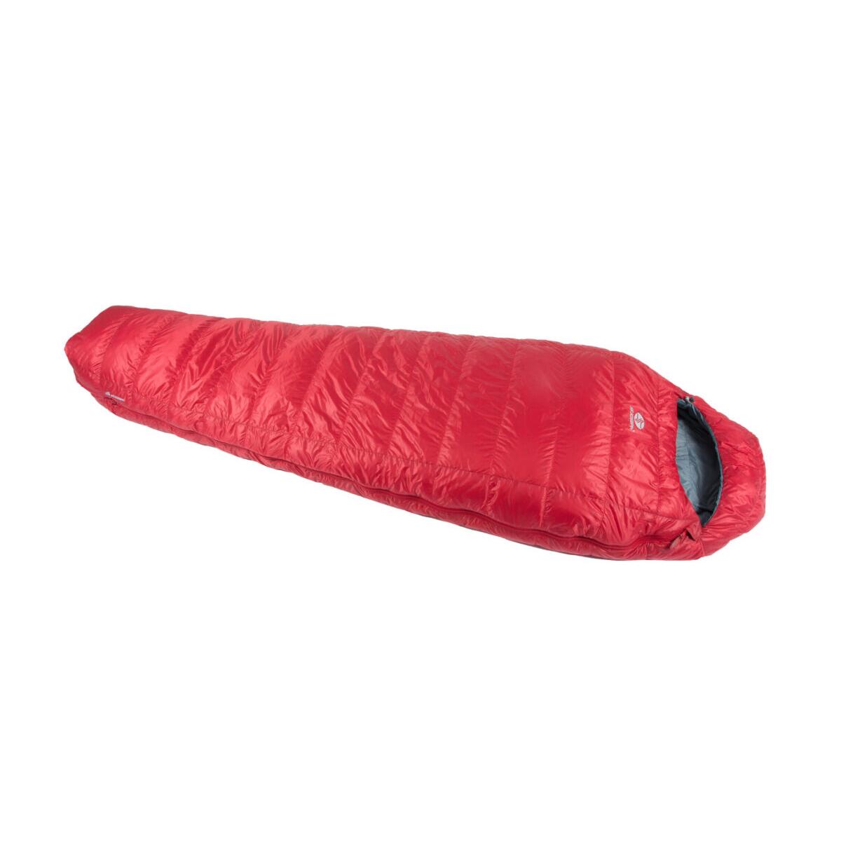 SIRJOSEPH Sacco a pelo mummia Trekking Rimo III 850 - sinistra 200 cm - Rosso